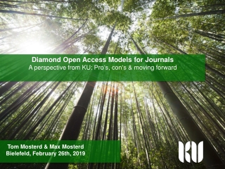 Diamond Open Access Models  for  Journals