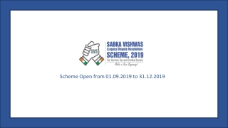 Scheme Open from 01.09.2019 to  31.12.2019