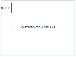 PARTICIPACIÓN POPULAR