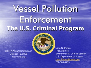 Vessel Pollution Enforcement