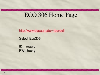 ECO 306 Home Page