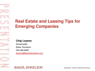 Real Estate and Leasing Tips for Emerging Companies