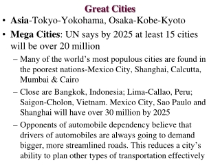 Great Cities