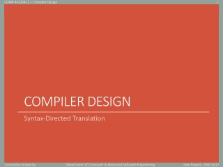 Compiler design