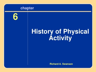 Chapter 6 History of Physical Activity