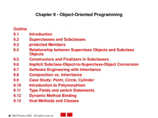 Chapter 9 - Object-Oriented Programming