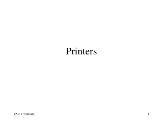 Printers