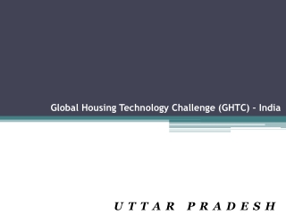 Global Housing Technology Challenge (GHTC) – India