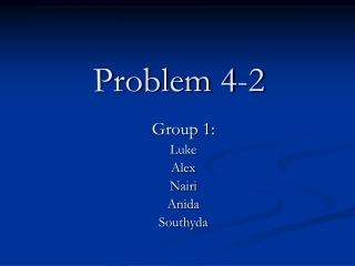 Problem 4-2