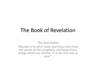 The Book of Revelation