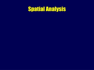 Spatial Analysis