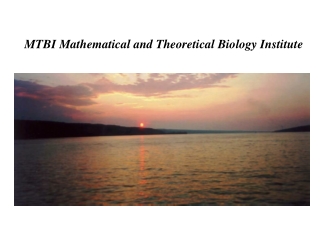 MTBI Mathematical and Theoretical Biology Institute