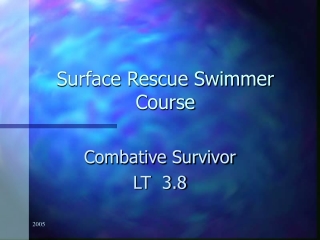 Surface Rescue Swimmer Course