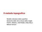 Il metodo topografico
