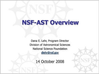 NSF-AST Overview
