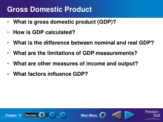 Gross Domestic Product