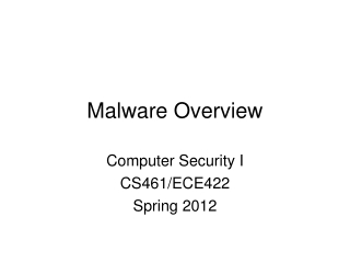 Malware Overview