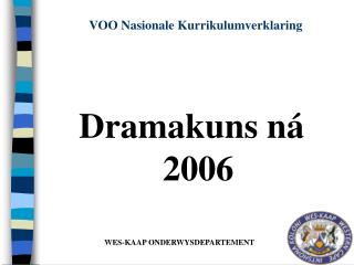 VOO Nasionale Kurrikulumverklaring