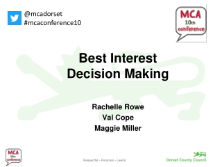 Best Interest Decision Making