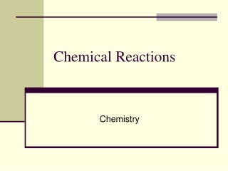 Chemical Reactions