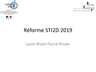 Réforme STI2D 2019