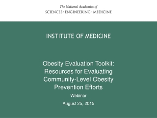 Obesity Evaluation Toolkit: Resources for Evaluating Community-Level Obesity Prevention Efforts