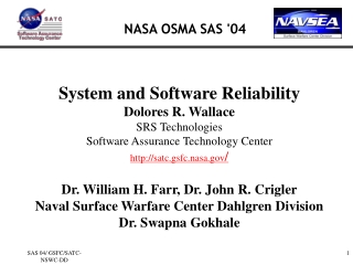 NASA OSMA SAS '04