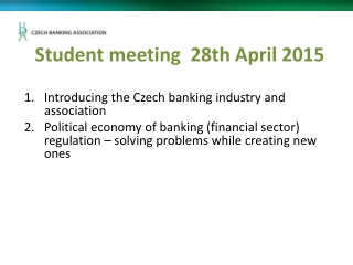 Student meeting  28th  April  2015