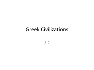 Greek Civilizations