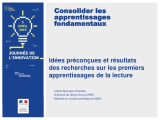 Consolider les apprentissages fondamentaux