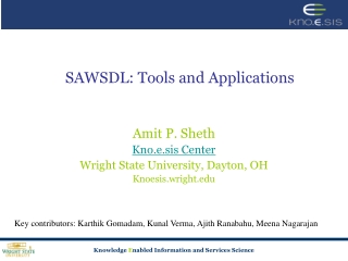 SAWSDL: Tools and Applications