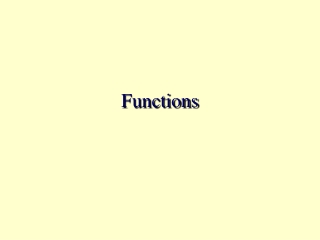 Functions