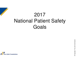 2017 National Patient Safety Goals