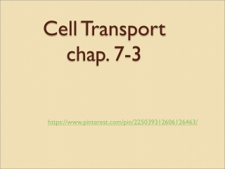 Cell  Transport chap. 7-3