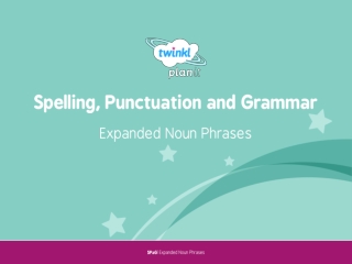 Spelling, Punctuation and Grammar