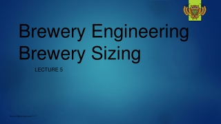 Brewery Engineering Brewery Sizing