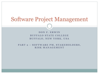 Software Project Management