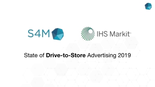 State of  Drive-to-Store  Advertising 2019