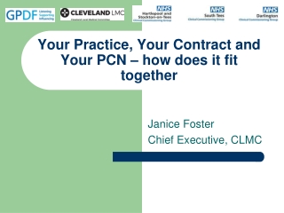 Your Practice, Your Contract and Your PCN – how does it fit  together