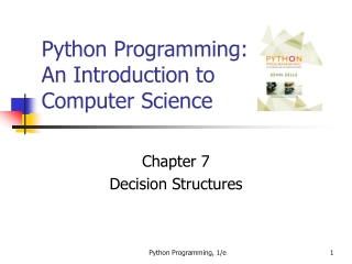 Python Programming: An Introduction to Computer Science