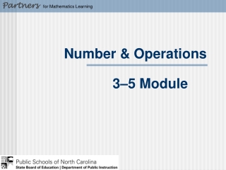 Number &amp; Operations