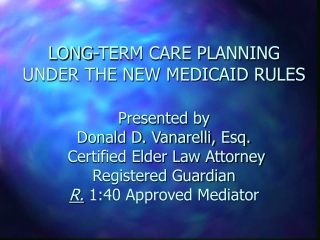 Long Term Care Planning  is Critical