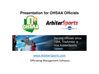 ArbiterSports Officiating Management Software