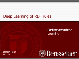 Deep Learning of RDF rules