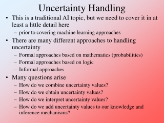 Uncertainty Handling