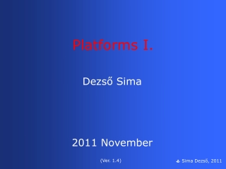 Dezső  Sima 20 11 November