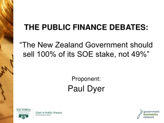 THE PUBLIC FINANCE DEBATES: