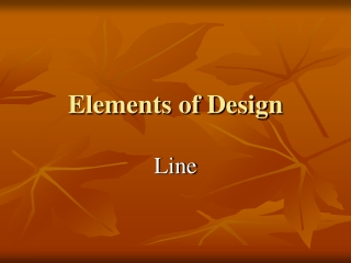 Elements of Design