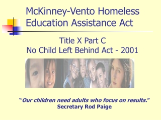 Title X Part C  No Child Left Behind Act - 2001