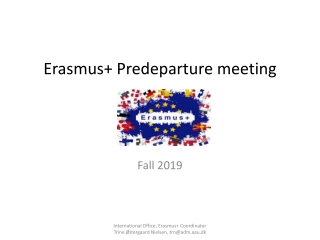 Erasmus+  Pre departure  meeting